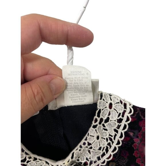 Vintage Girl’s Collared Velvet Dress Size 24 Months - Picture 5 of 6